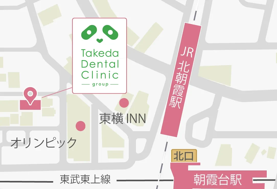 歯科タケダクリニック朝霞台診療室の周辺地図